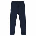 Boys Navy Blue Joggers , 1, hi-res