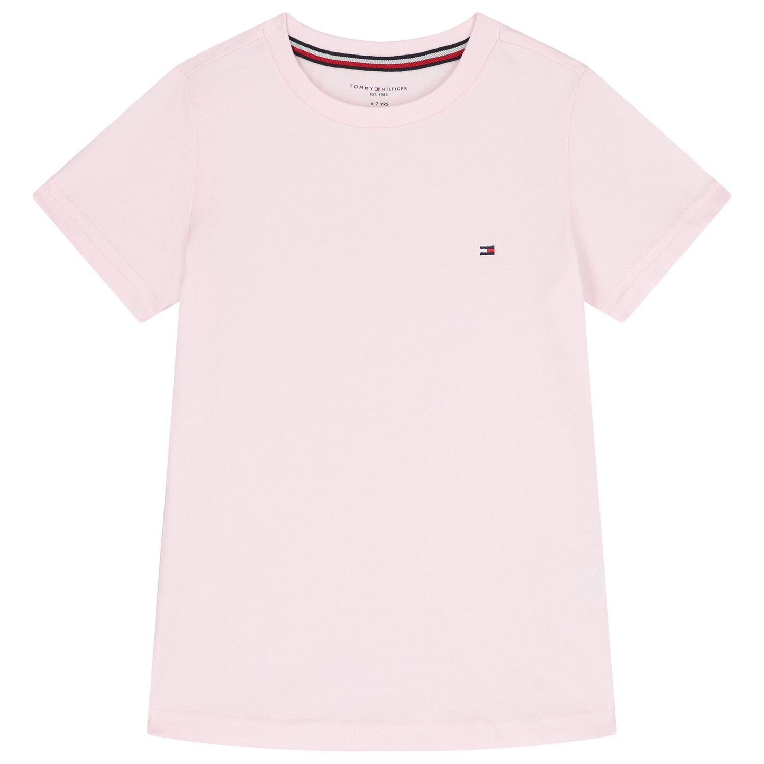 تيشيرت بنات من القطن  بالشعار باللون الوردى والكحلى ( 2 قطعه ) , 2, hi-res