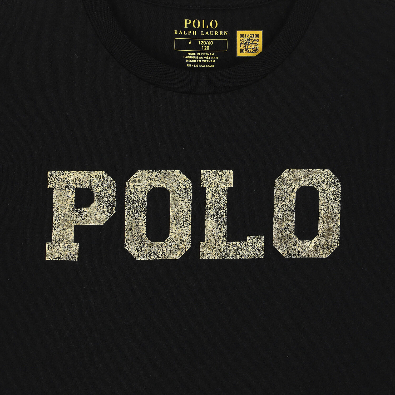 Girls Black Logo T-Shirt, 1, hi-res