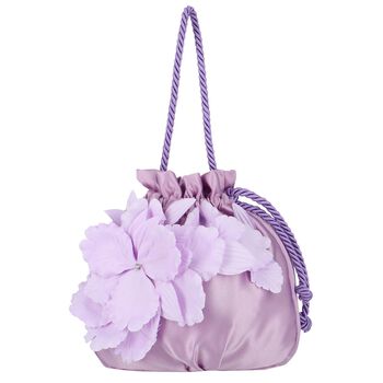 Girls Purple Floral Bag