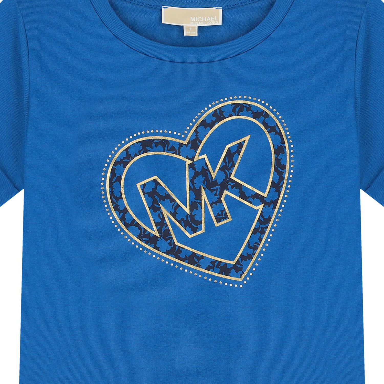 Girls Blue Logo T-Shirt, 1, hi-res image number null