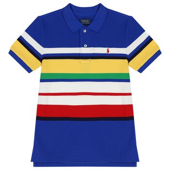 Boys Multi-Coloured Logo Polo Shirt
