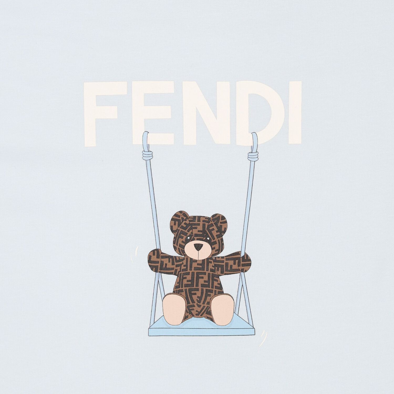 Baby Boys White & Blue Teddy Bear Logo Nest, 3, hi-res