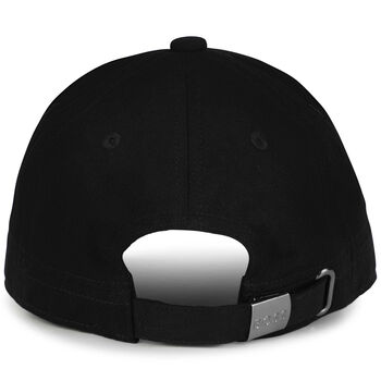 Boys Black, White & Beige Logo Cap