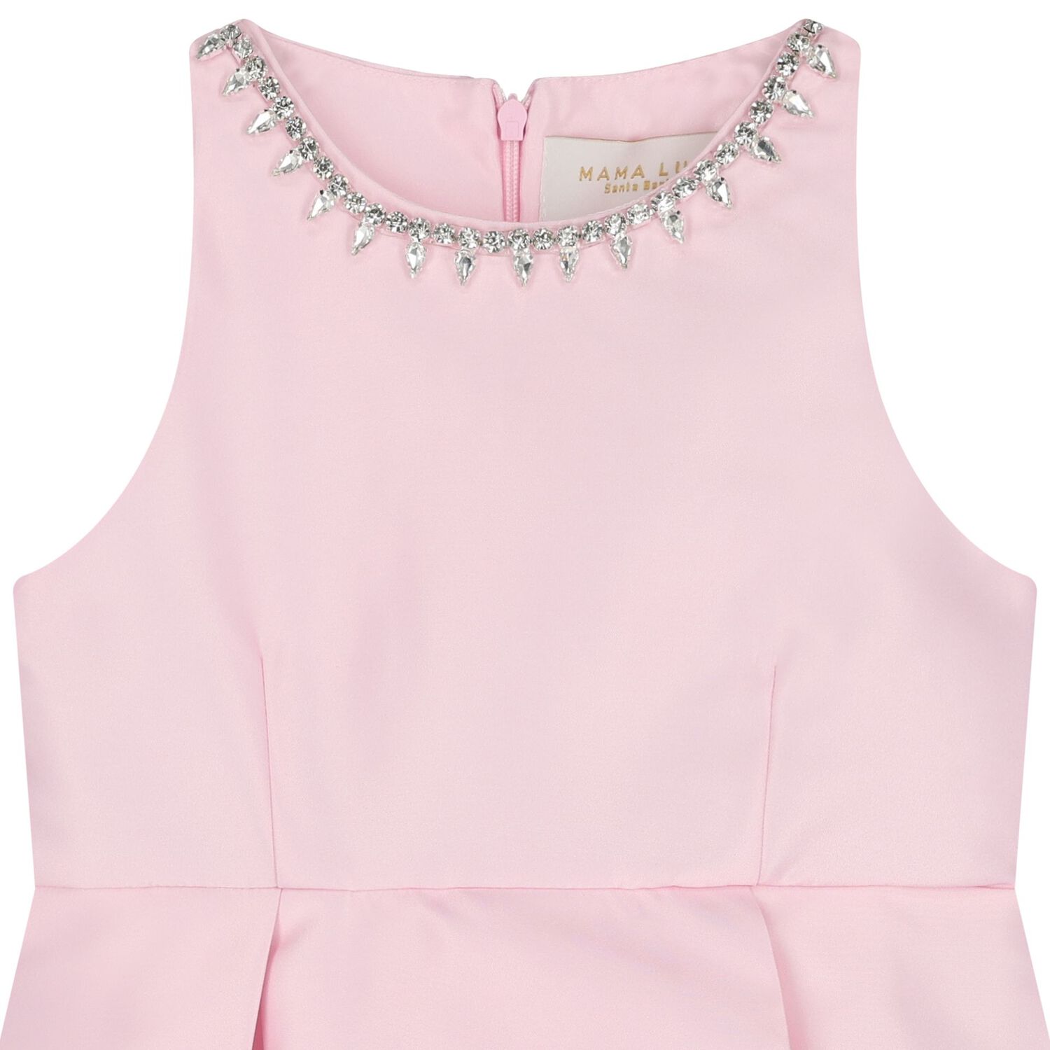 Girls Pink Sleeveless Dress, 2, hi-res