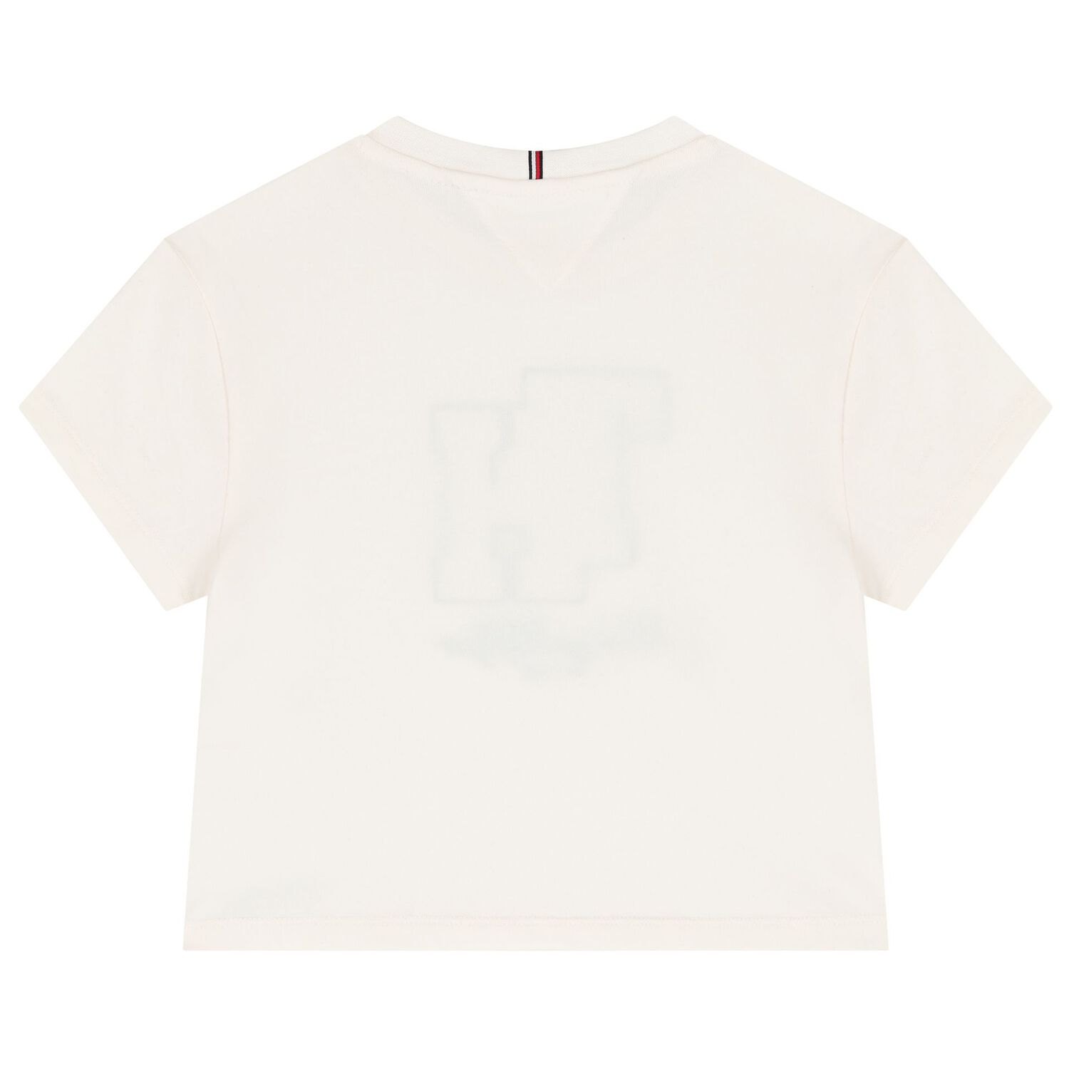 Girls White Crest Logo T-Shirt, 1, hi-res