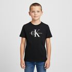 Boys Black Logo T-Shirt, 2, hi-res