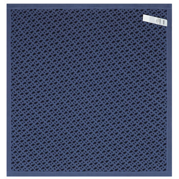Baby Boys Navy Blue Logo Knitted Blanket