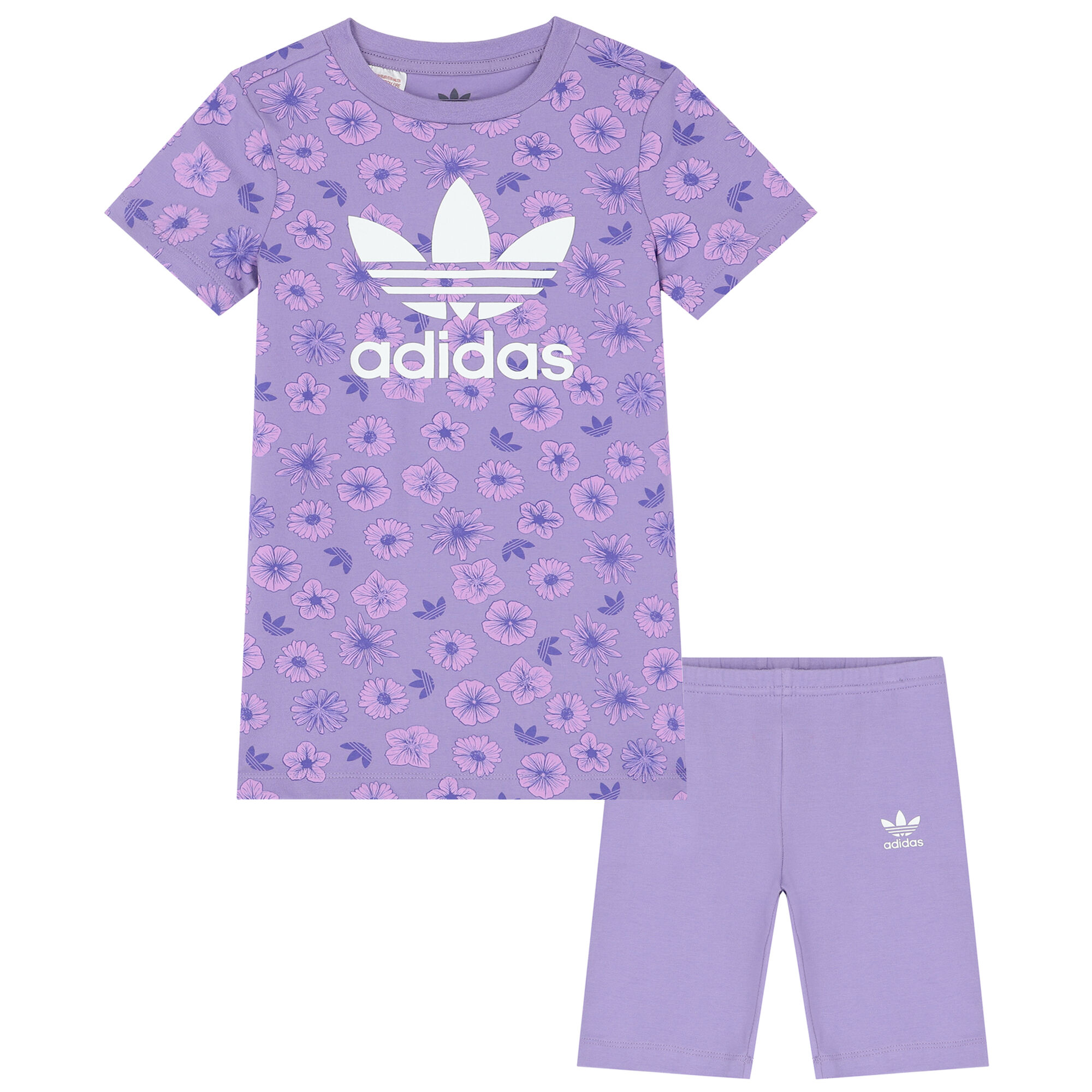 Girls online adidas trefoil