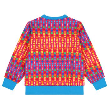 Girls Pink & Blue Dots Sweatshirt