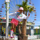 Girls Pink Shorts, 1, hi-res