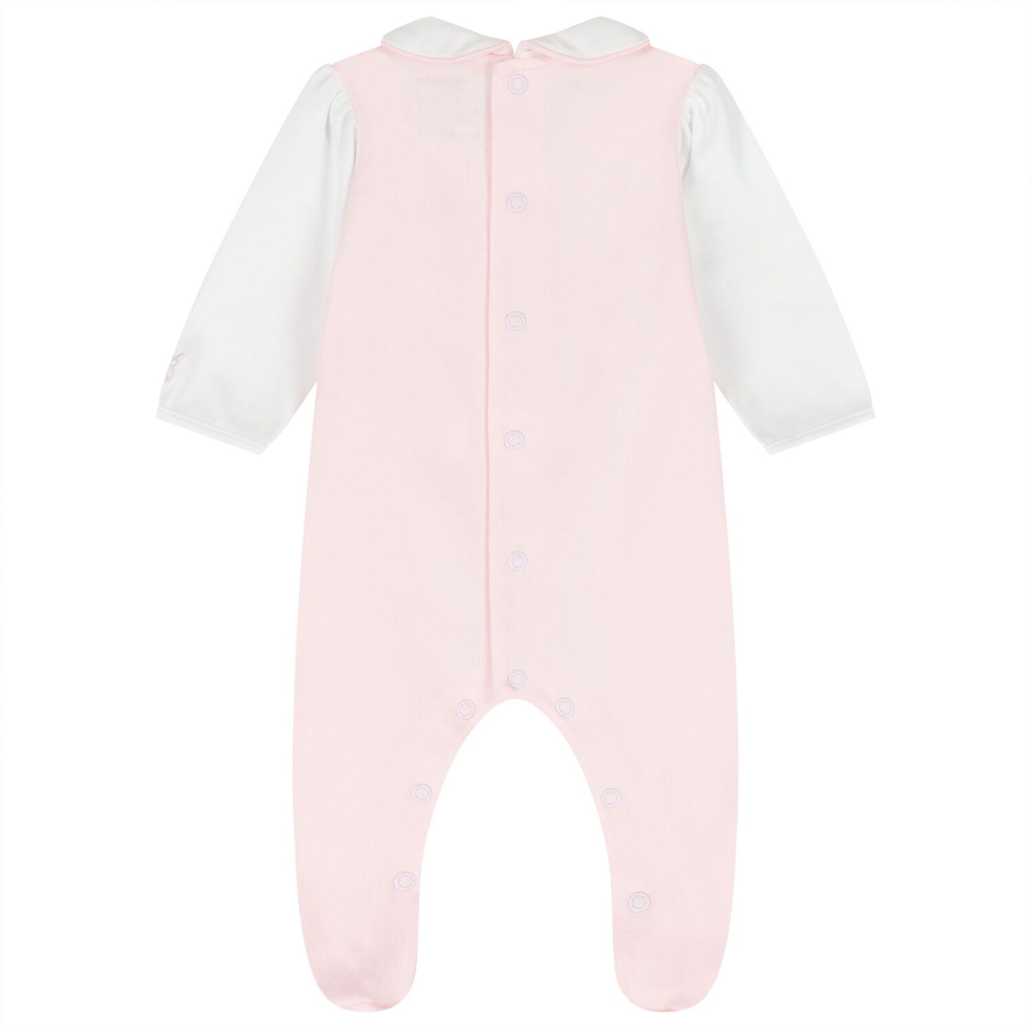 Baby Girls Pink & White Babygrow Set, 1, hi-res