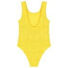 Girls Yellow Crinkle Swimsuit, 5, hi-res