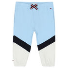 Baby Boys Blue & Navy Colourblock Tracksuit, 1, hi-res