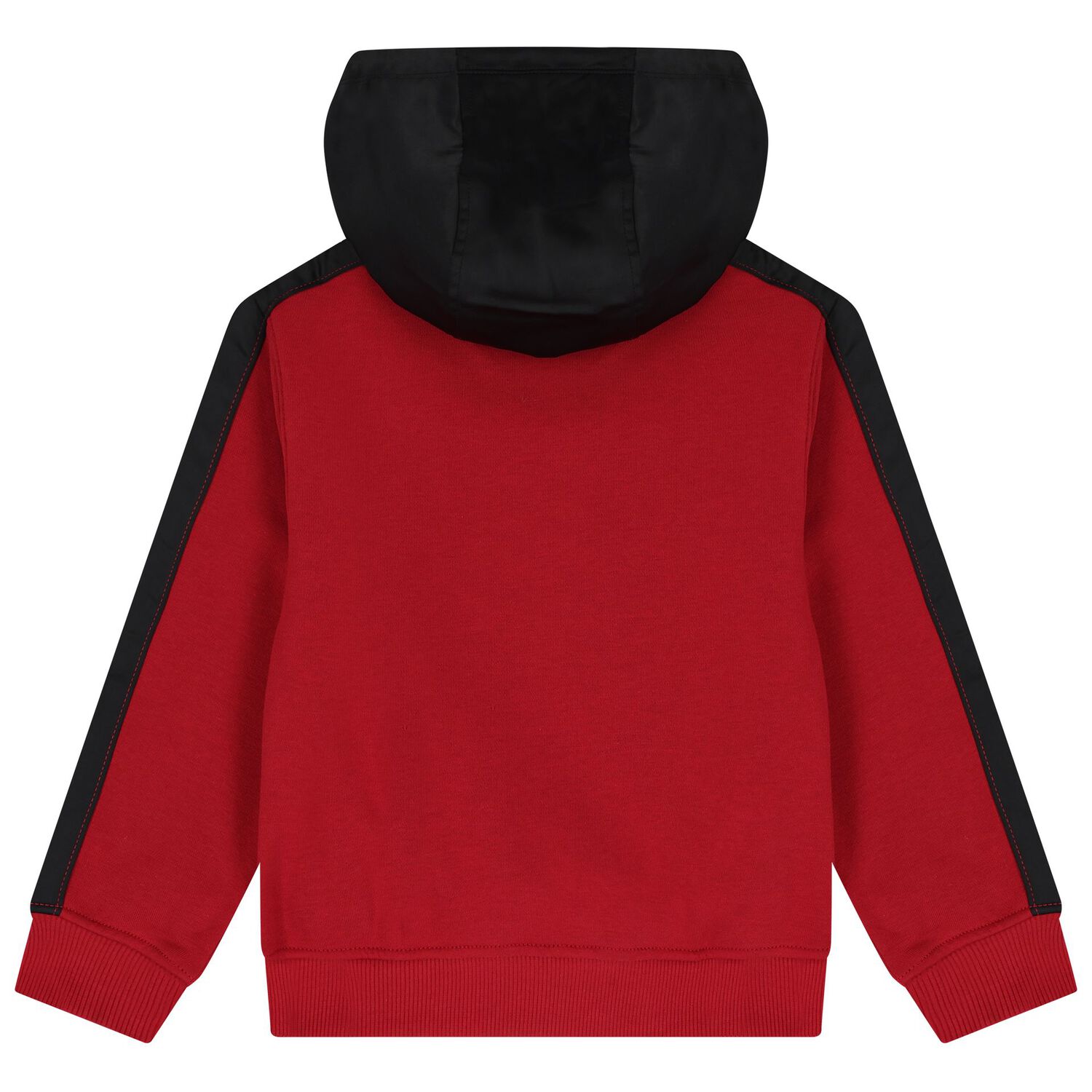 Boys Red & Black Logo Hooded Top, 1, hi-res