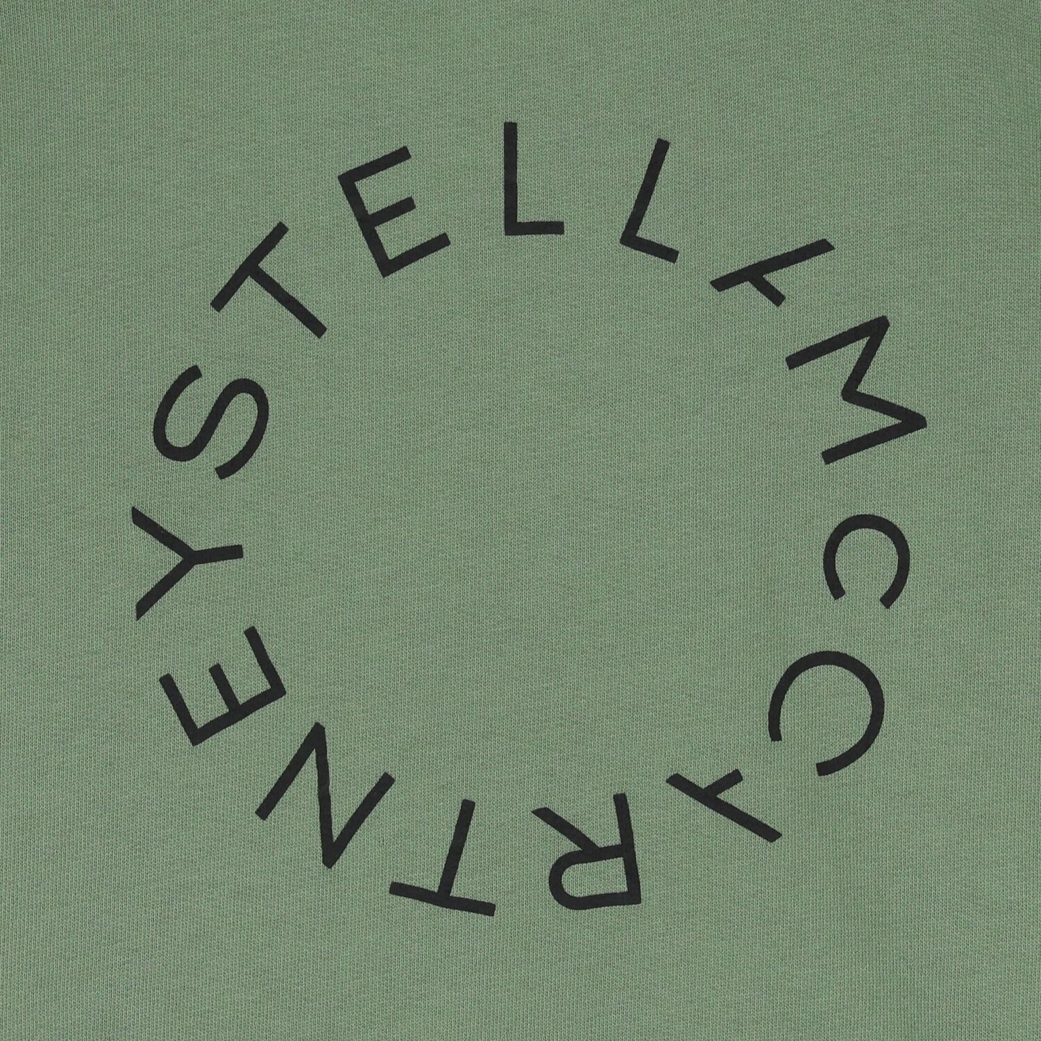 سويت شيرت بالشعار باللون الأخضر للبنات, 1, hi-res