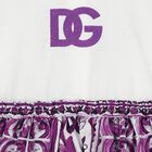 Baby Girls White & Purple Majolica Dress Set, 1, hi-res