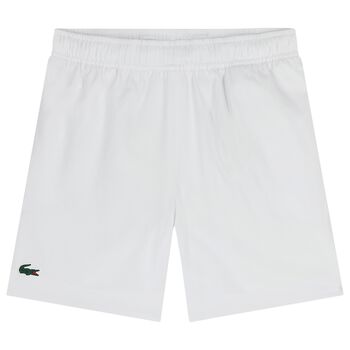 Boys White Logo Shorts