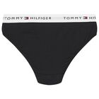 سراويل داخلية للبنات بشعار باللونين الأبيض والأسود (عبوة من قطعتين), 1, hi-res