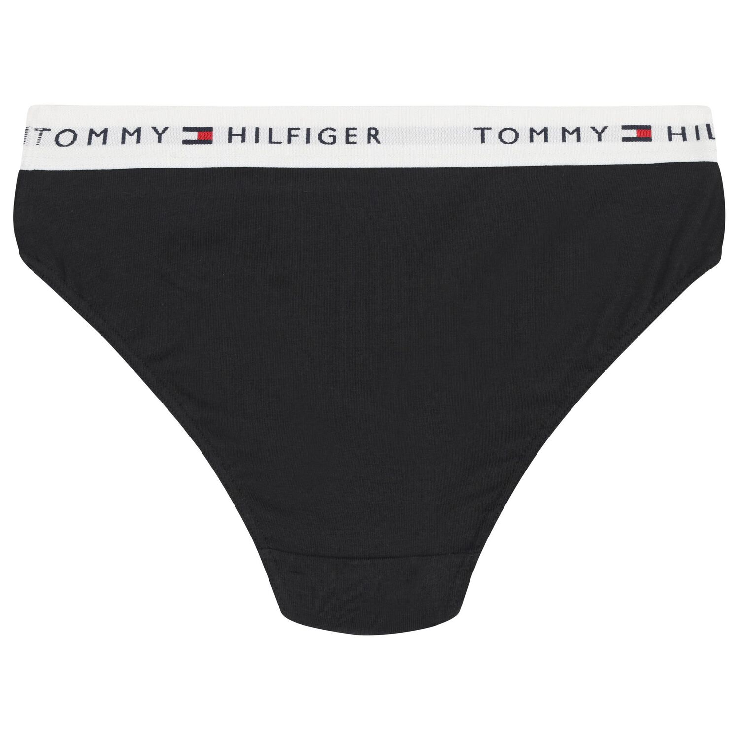 سراويل داخلية للبنات بشعار باللونين الأبيض والأسود (عبوة من قطعتين), 1, hi-res