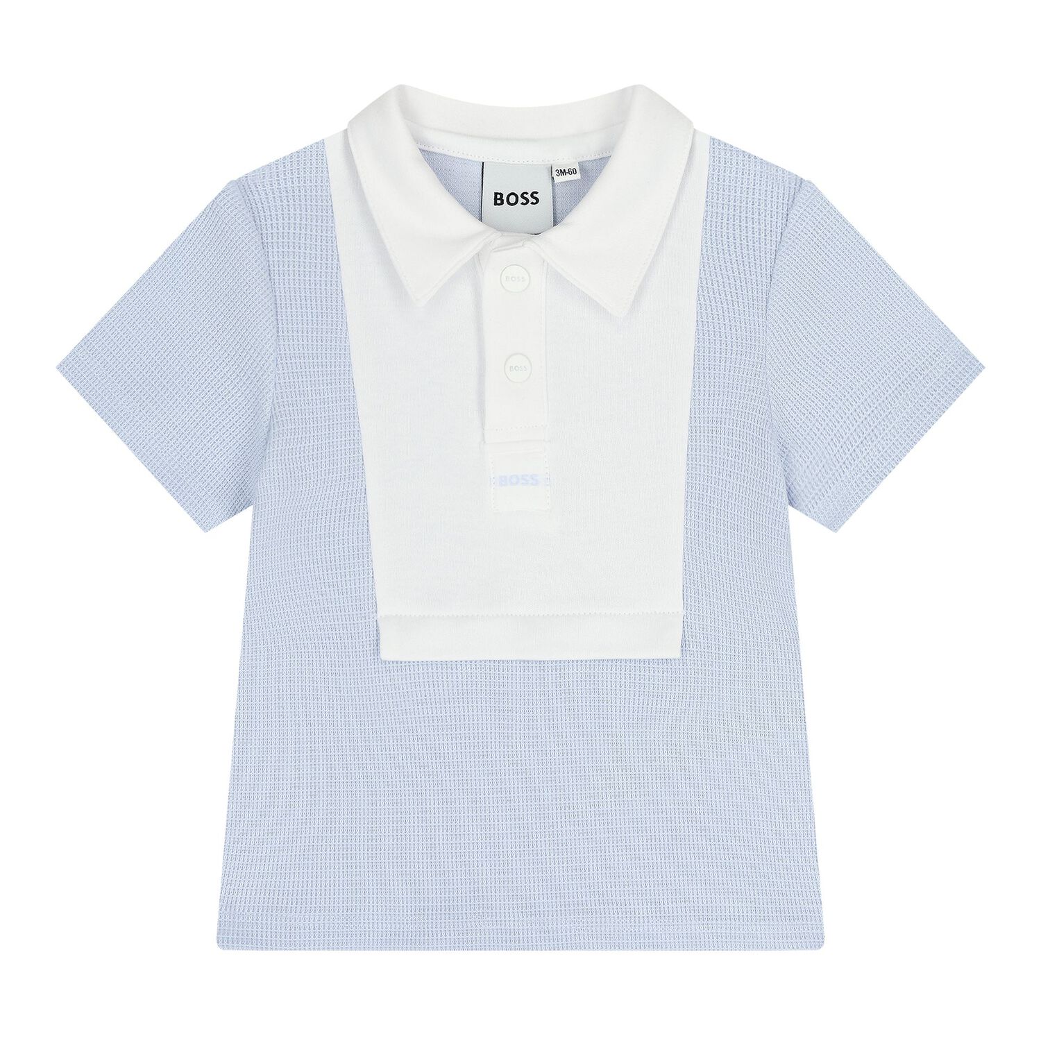 Baby Boys White & Blue Knitted Shorts Set, 2, hi-res