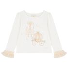 طقم تنوره بنات بطبعه قلعه باللون البيج والعاجى , 2, hi-res