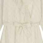 Girls Beige Logo Chiffon Dress, 1, hi-res