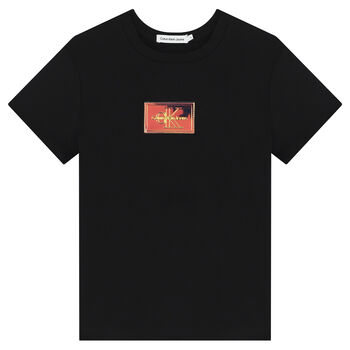 Black Iridescent Logo T-Shirt