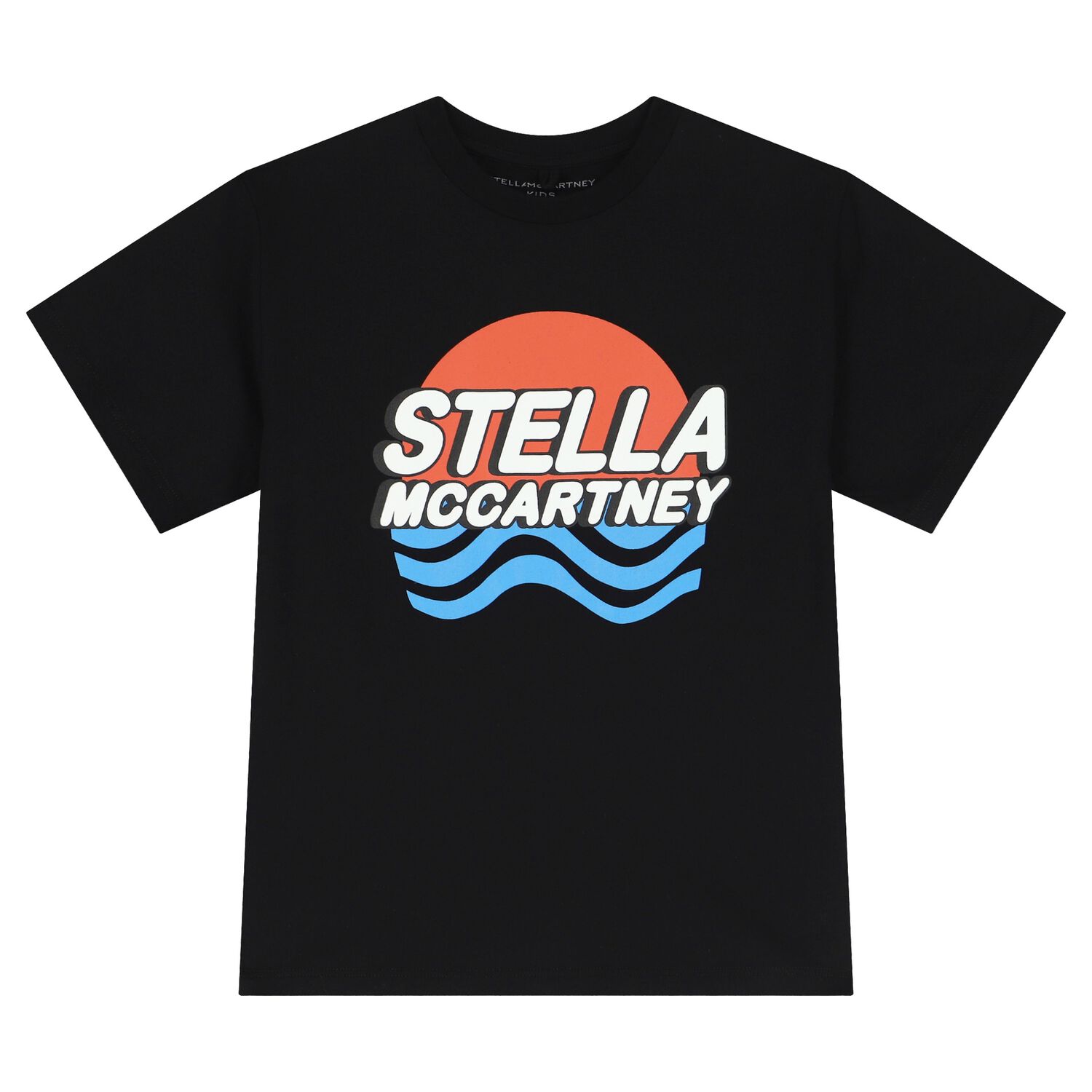 تيشيرت أولاد بالشعار باللون الأسود, 2, hi-res