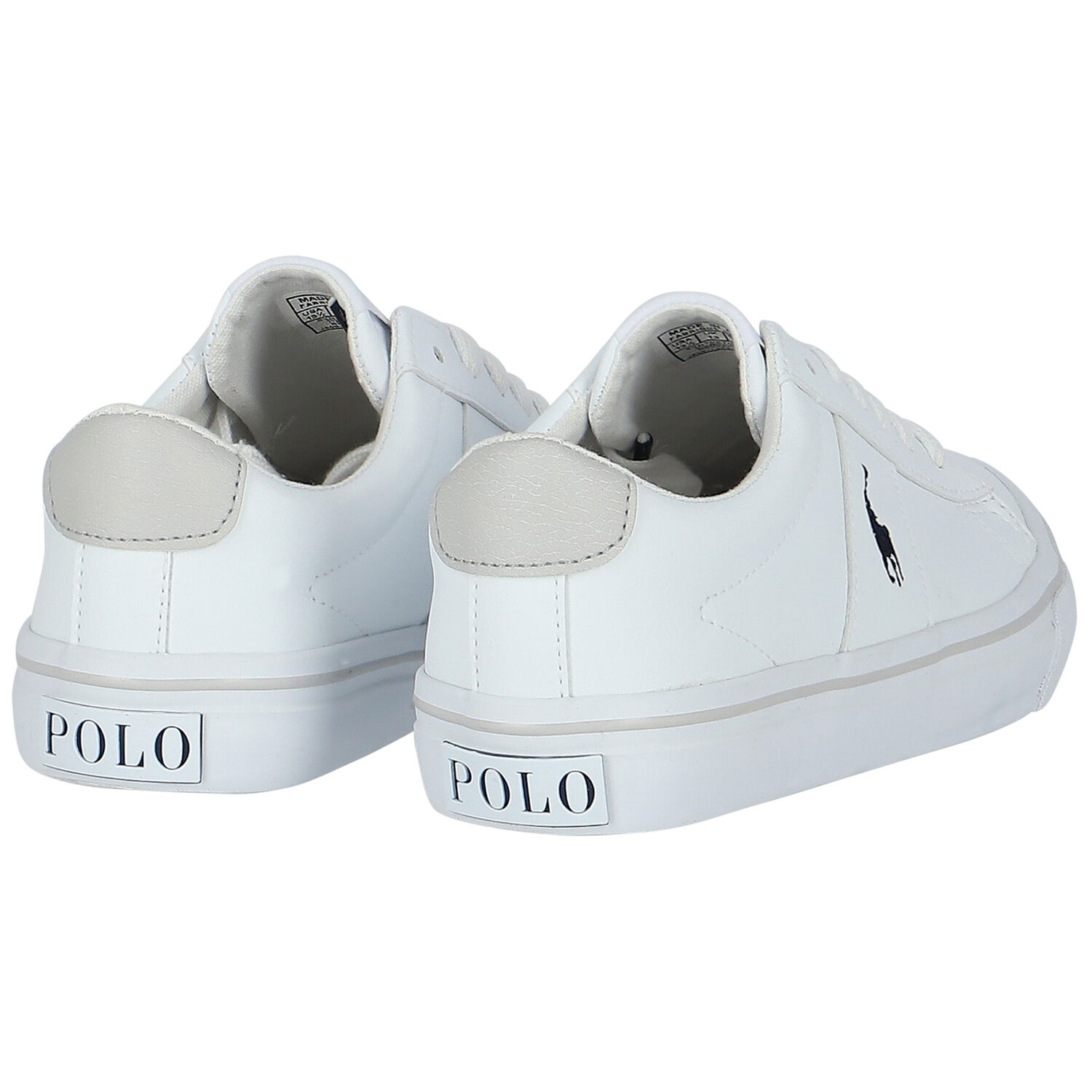 Boys White Logo Trainers, 1, hi-res image number null