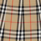 Girls Beige Check Pleated Skirt, 1, hi-res