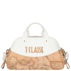 White & Beige Geo Map Baby Changing Bag , 1, hi-res