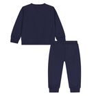 Younger Navy Blue Teddy Bear Logo Tracksuit, 2, hi-res