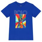 Boys Blue Logo T-Shirt, 1, hi-res