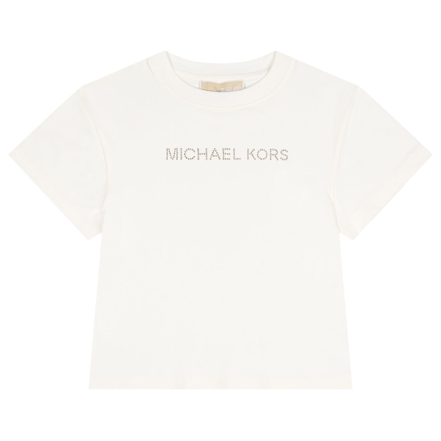 Girls Ivory Logo T-Shirt, 1, hi-res