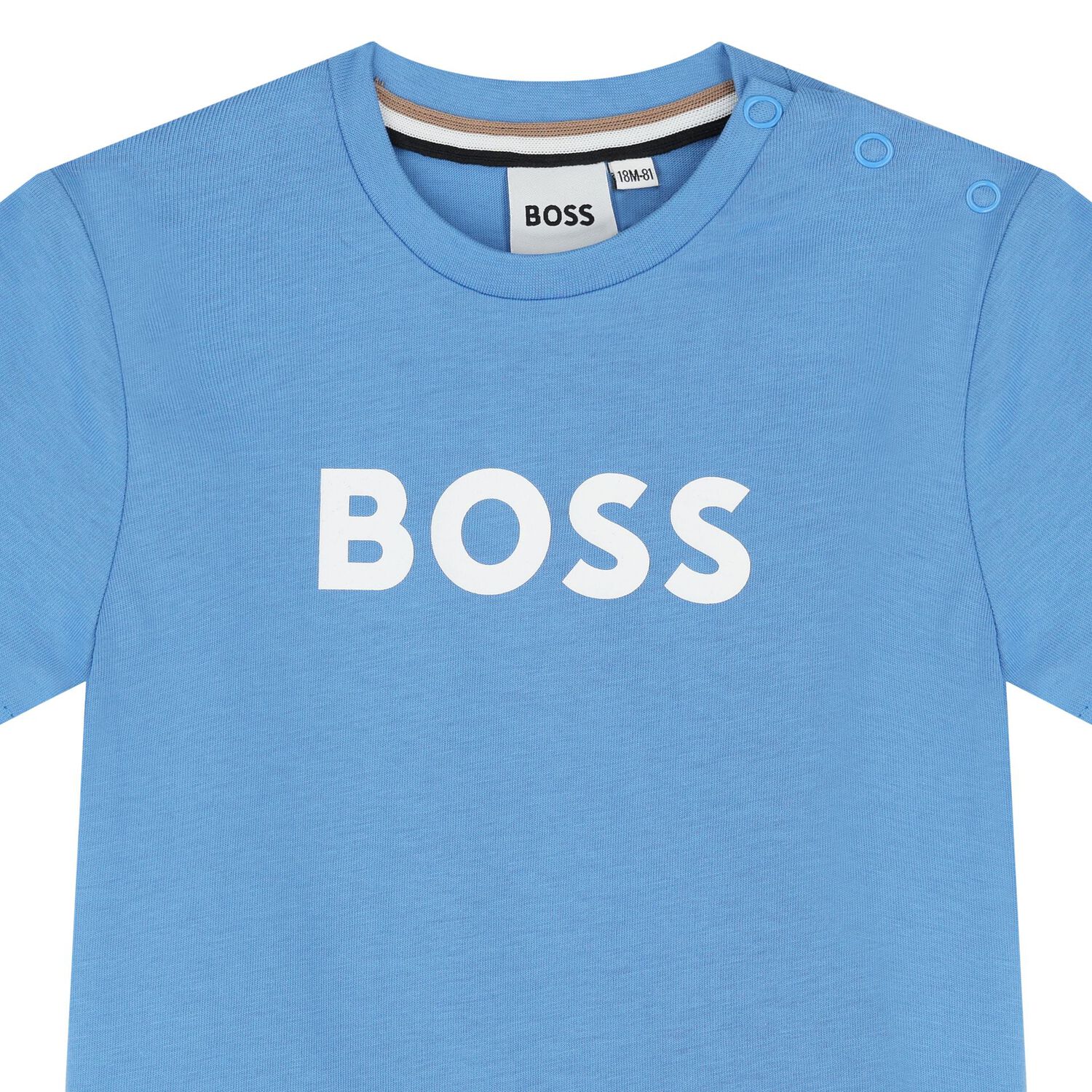 Younger Boys Blue Logo T-Shirt, 2, hi-res