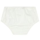 طقم بنات فستان ستان باللون الأبيض, 1, hi-res