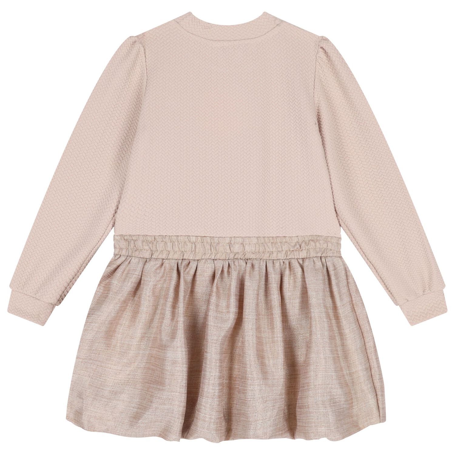 Girls Beige & Gold Dress, 2, hi-res image number null