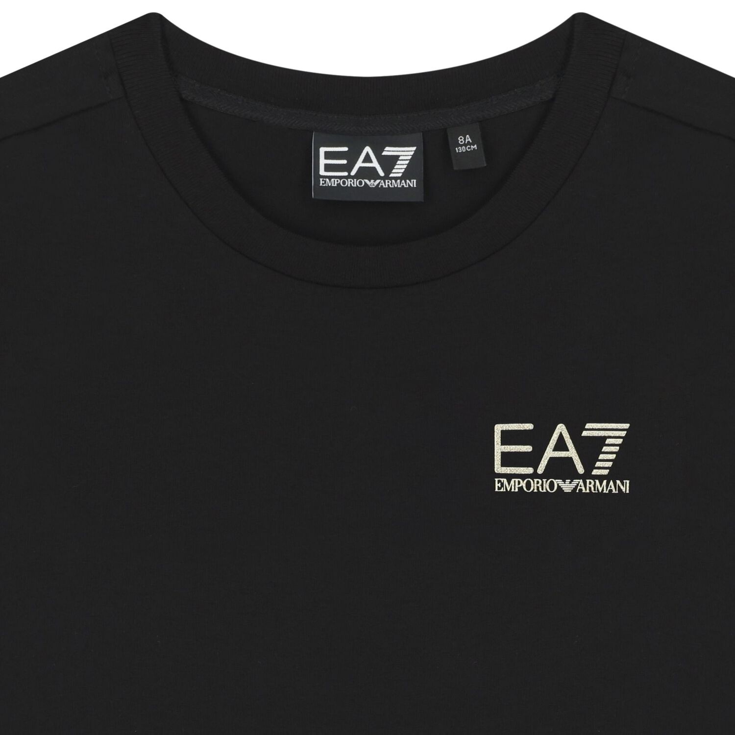 Girls Black Logo T-Shirt, 1, hi-res