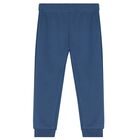 Younger Boys White, Aqua & Navy Blue Tracksuit, 1, hi-res