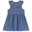 Younger Girls Blue Star Dress, 1, hi-res