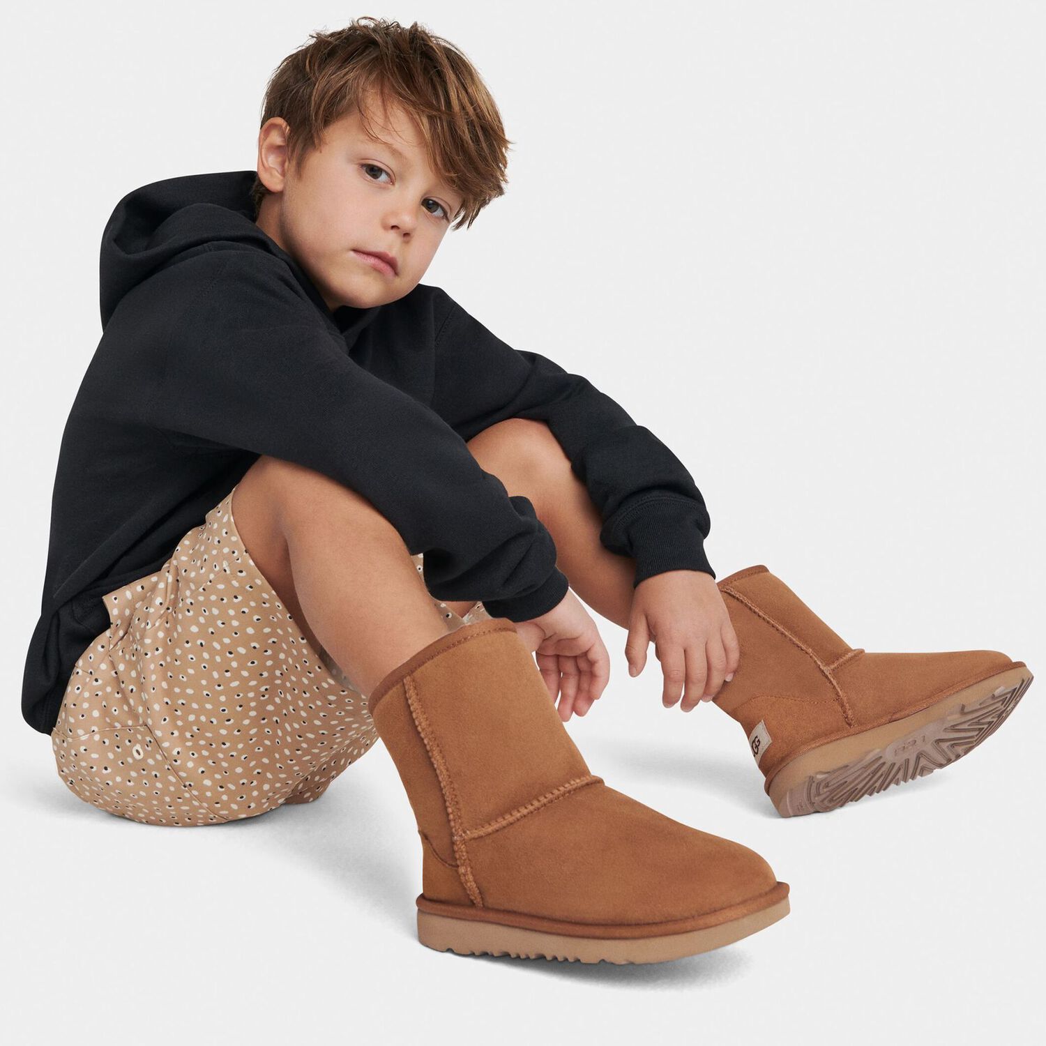 Younger Beige Classic II Suede Boots, 1, hi-res image number null