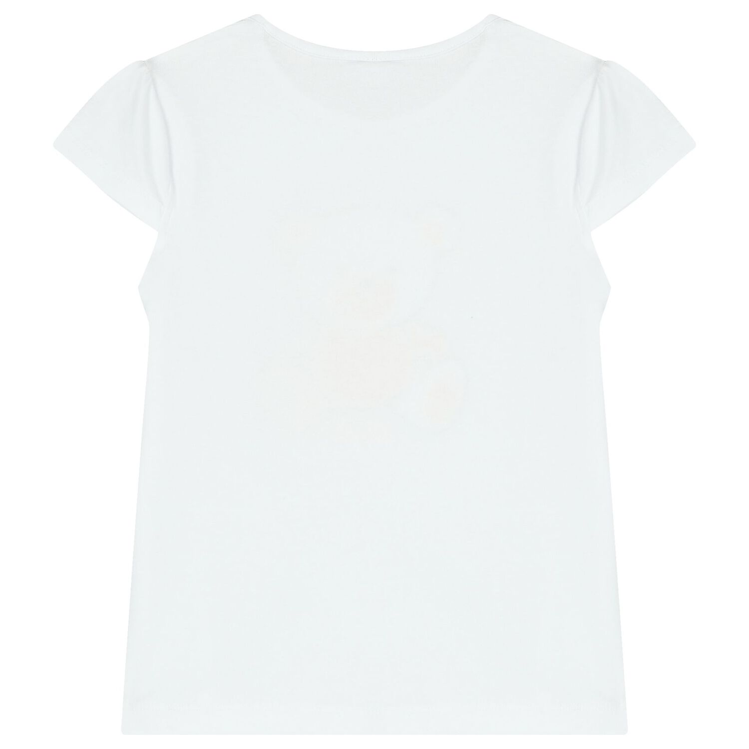 تيشيرت بنات بطبعة تيدى باللون الأبيض, 1, hi-res image number null