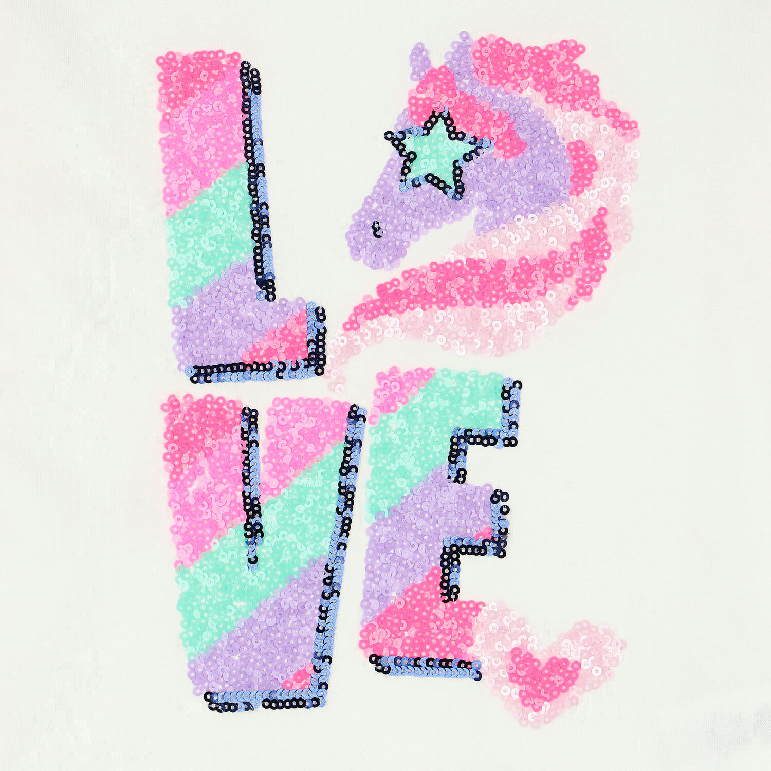 Girls Ivory Unicorn Long Sleeve Top, 1, hi-res image number null