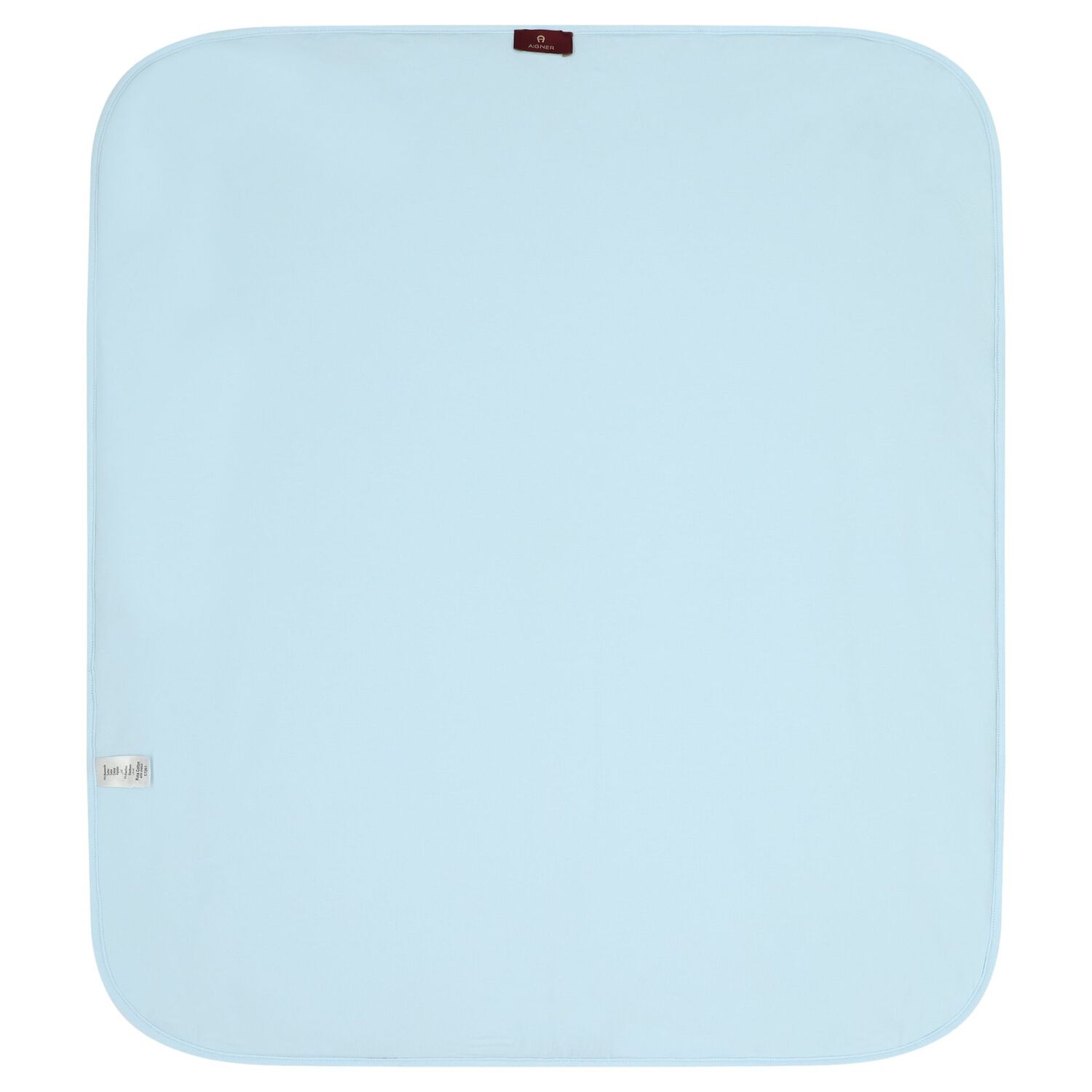 Baby Boys Blue & White Logo Blanket, 2, hi-res