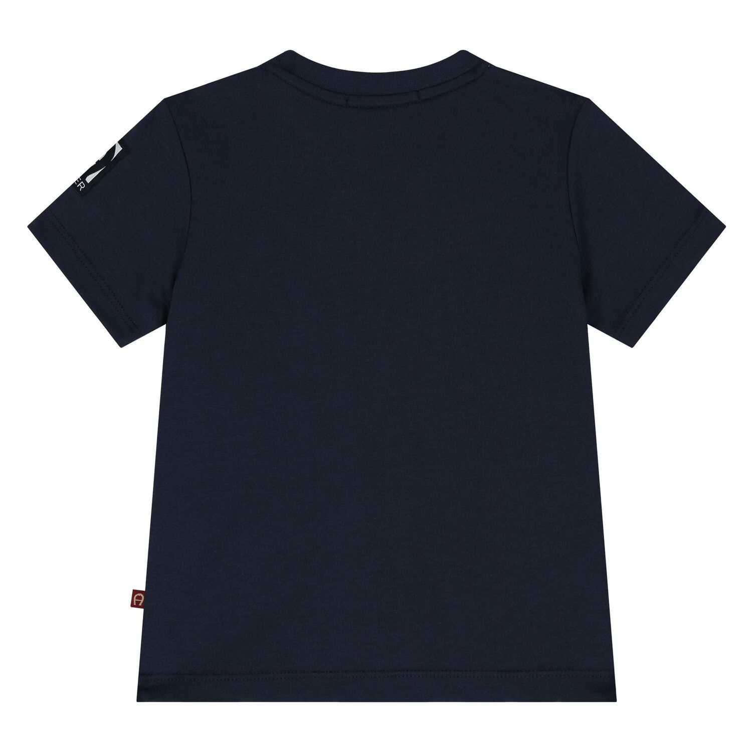 Younger Boys Navy Blue Logo T-Shirt, 2, hi-res image number null