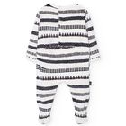 Ivory Teddy Bear Velour Babygrow, 1, hi-res