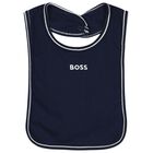 Baby Boys Navy Blue & White Striped Babygrow Gift Set, 1, hi-res