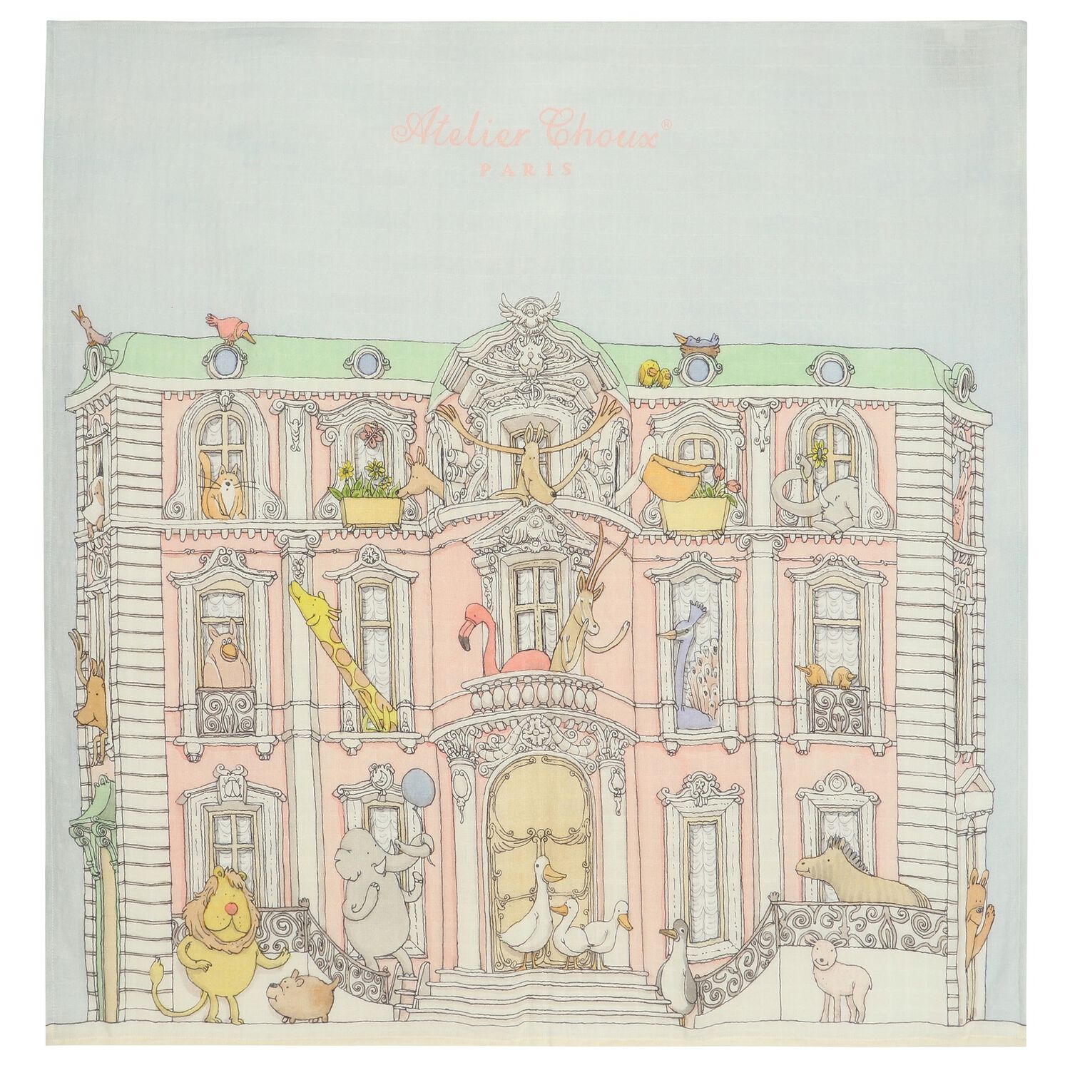 قماط باللون الأزرق والوردى الفاتح, 1, hi-res