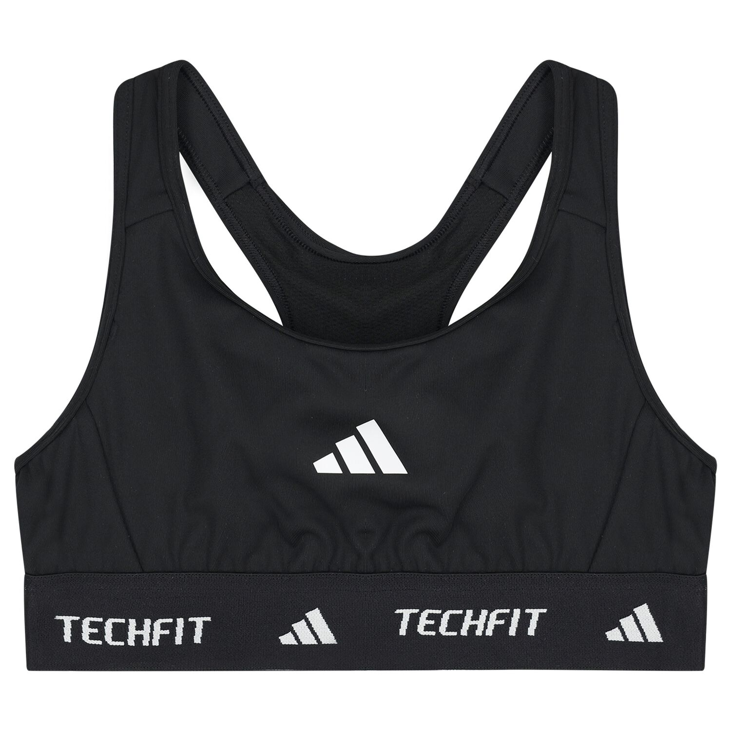 Girls Black Logo Bra Top, 1, hi-res